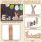 Easter Decoration Sign Blocks, 2-PCs Wooden Easter Bunny Tabletop Decor
